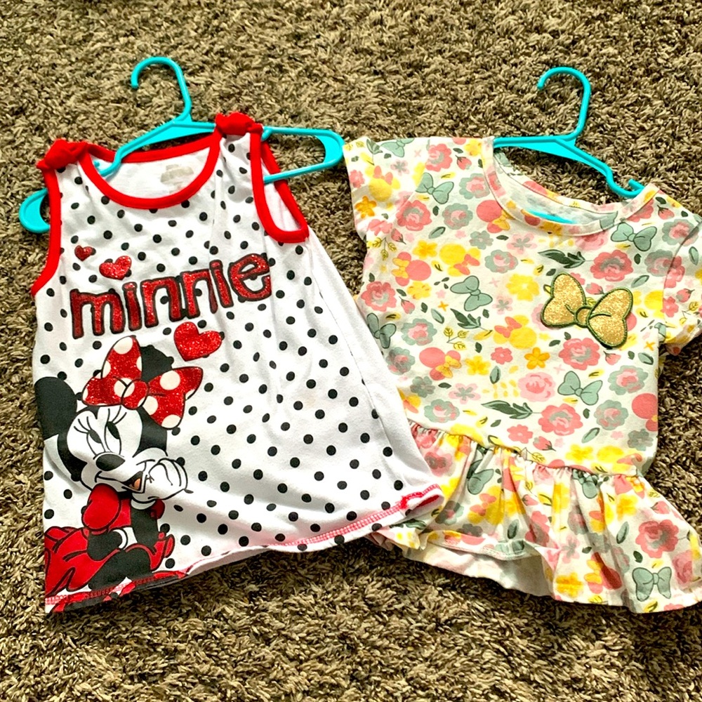 Two Minnie Mouse tops